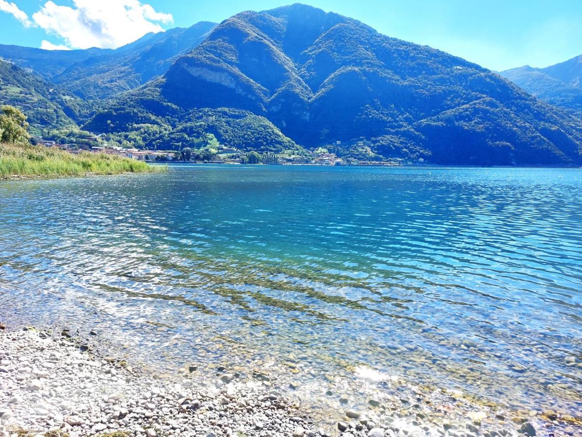 Iseo Lake Villa Con Vista Lago E Piscina Costa Volpino Bagian luar foto
